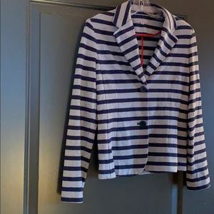 Striped soft blazer
